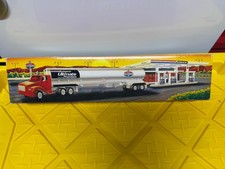 Amoco ultimate premium toy tanker truck with gas station set