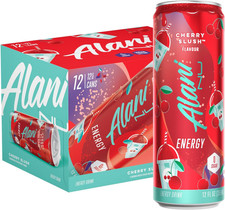 Alani Nu CHERRY SLUSH Ice Sugar Free  12 Oz Cans  12 Count