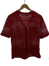 Supreme Short Sleeve Shirt M Polyester RED