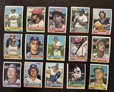 1976 TOPPS BASEBALL 30 CARD LOT VG-EX CANDELARIA HRABOSKY CRUZ