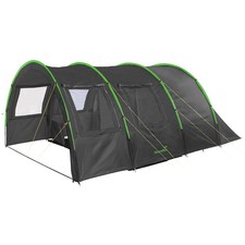 Skandika Kemi 4 Person Family Tent Festival Tunnel 480x340 cm anthracite/green
