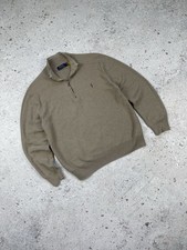 Polo Ralph Lauren 1/4 Zip Light Sweater Cotton Quarter Zip Jumper