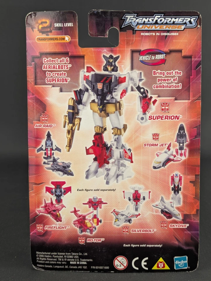 Transformers Universe 2003 Silverbolt SEALED Hasbro Micromaster Aerialbots - Image 3 of 4