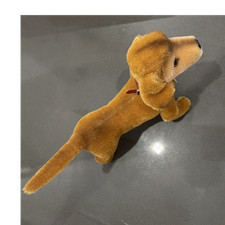 Steiff Bazi Plush Stuffed Dog Made in Germany Knopf im Ohr Ear Tag