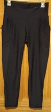 Xersion Ankle Legging Size M 7/8 Womens Black Quick Dri Pockets