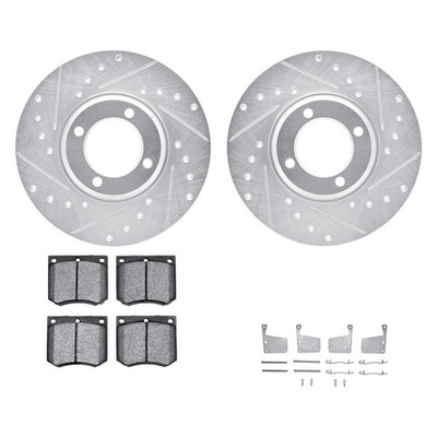 For Mercury Capri 70-77 DFC PRO-KIT 5000+ Drilled & Slotted Front Brake Kit