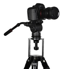 100mm Tripod Head Bowl Riser With 1/4in 3/8in Threaded Holes Aluminum Alloy Half