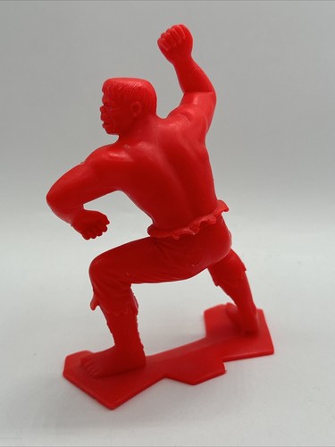 VINTAGE 1967 INCREDIBLE HULK RED 5" FIGURE LOUIS MARX TOYS MARVEL COMICS GROUP - Picture 4 of 6