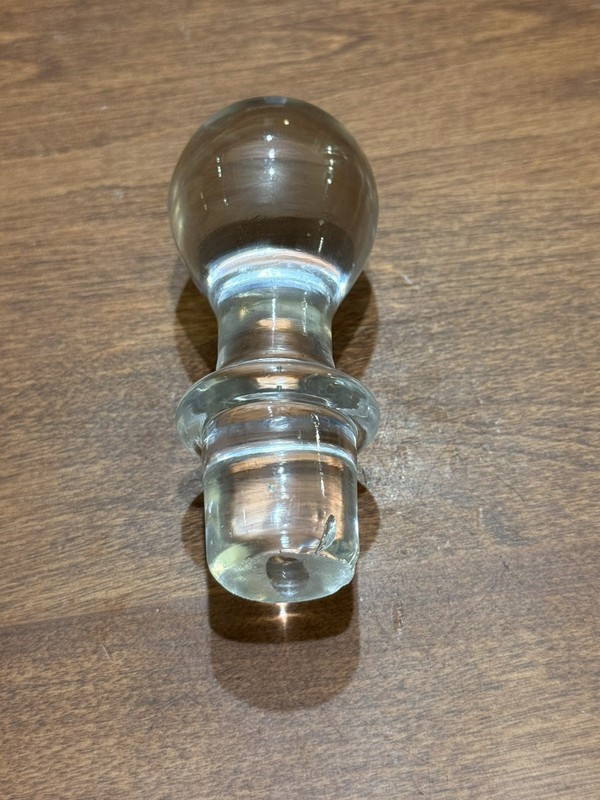Clear Glass Bottle/Decanter Stopper Vintage