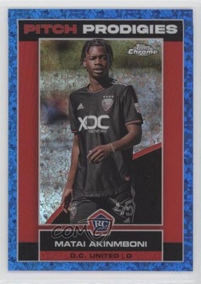 2023 Chrome MLS Blue Mini-Diamond Refractor /199 Matai Akinmboni Rookie RC 10ba