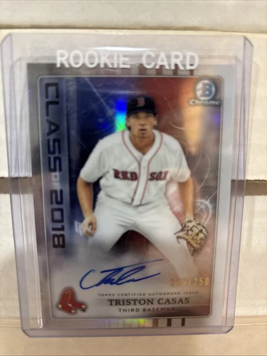 Triston Casas 2018 Bowman Draft Auto Class Of 2018 #215/250