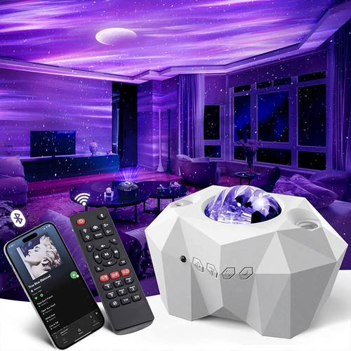 Projektoren Projektor Nordlicht Sternenmond Lampe für Schlafzimmer Deko Bluetooth - Bild 11 von 25