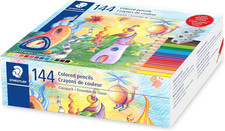 Colored Pencils, Triangular Barrel, Classpack 144 Pencils, 12 Colors,  3 Pencil
