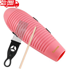 Guiro Instrument 3.9x13 Inch Super Fish Shaped Large Pink