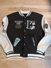 Men's Track Varsity Style Jackets Size XL You Get Two!!!! EUC! See Pics! Xmas!