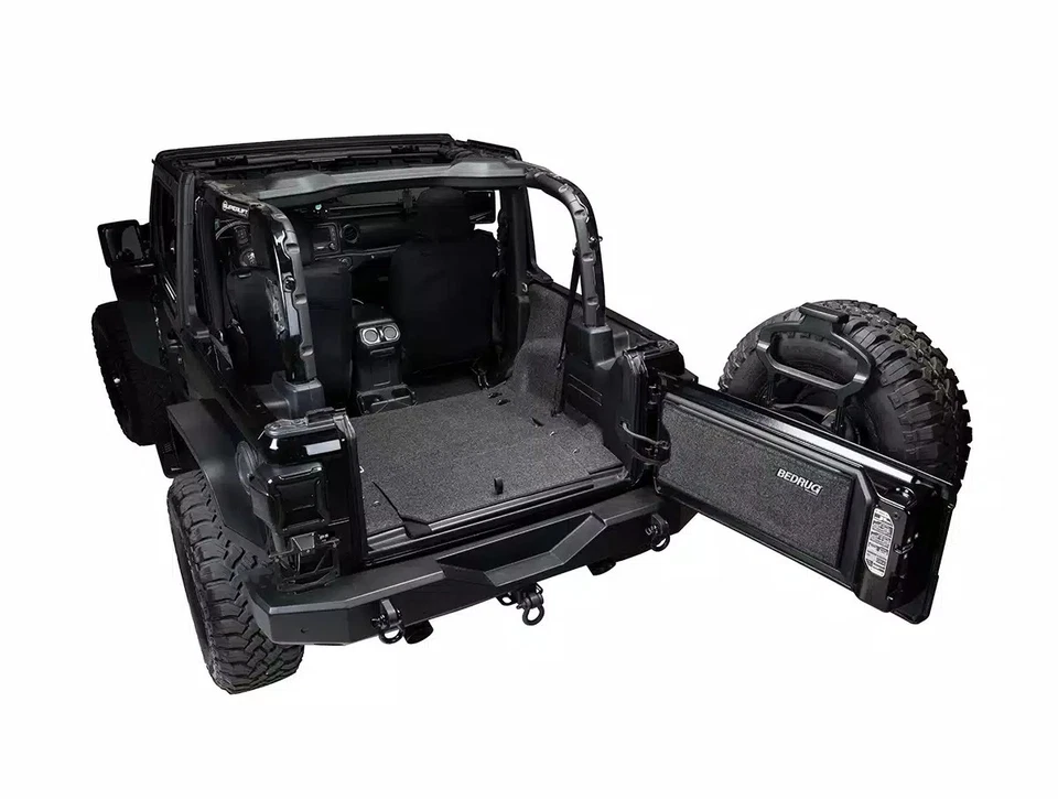 BedRug Cargo Liner Fits 1981-1986 Jeep Wrangler CJ-7 4pc Rear Charcoal Grey Foto 2 de 4