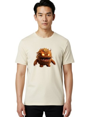 1-Bite-Monster Mens Graphic Tee, 100% Cotton, Casual Summer Wear