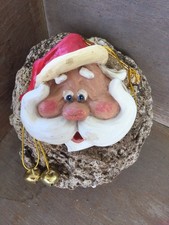 Santa Head Bert Anderson Collection Sculpture Christmas Ornament 4.5 T X 4 W