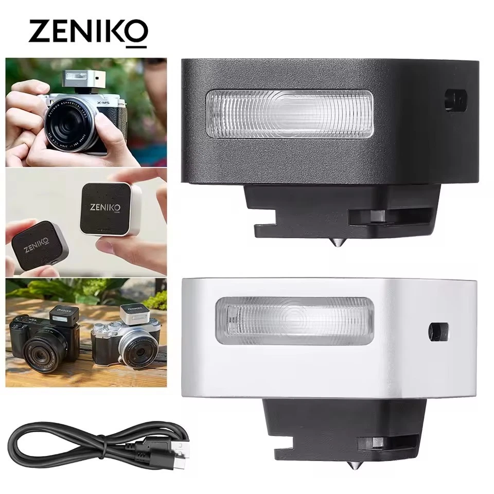 ZENIKO ZF04/ZF08 Mini Camera Flash Light Speedlite 5600K Canon Nikon Sony GR3 - image 2 of 4