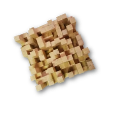 DIY Acoustic Wood Sound Diffuser Skyline Recording Studio Treatment Panel 18x18