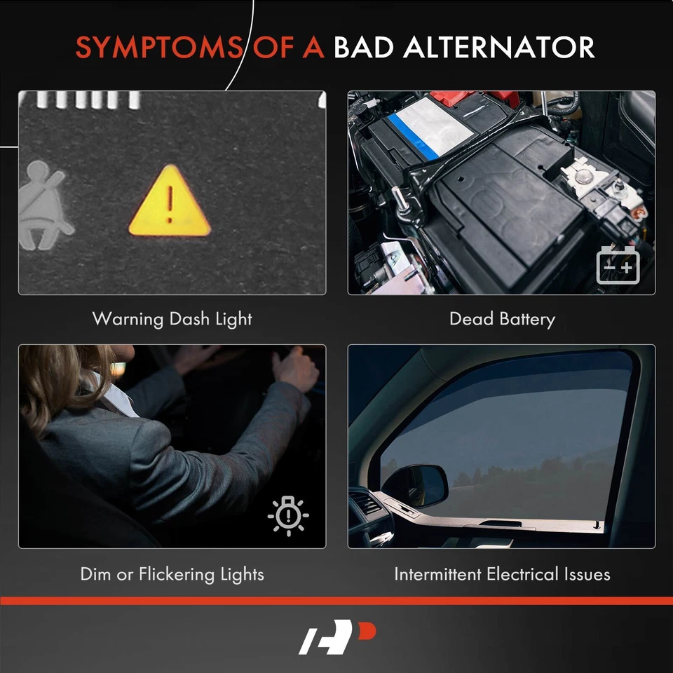 Alternator for Ford E-350 Econoline Club Wagon 95-02 E-550 Super Duty 2003 7.3L - Image 3 of 4