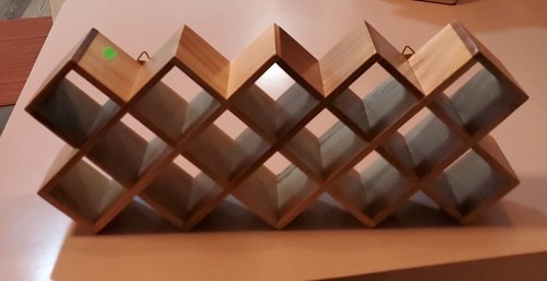Kamenstein Criss Cross 18 Jar Hanging Countertop Spice Rack Organizer Wood Decor - Picture 6 of 6