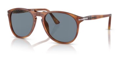 Persol 0PO9649S 96/56 Terra di siena/ Blue Oval Men's Sunglasses
