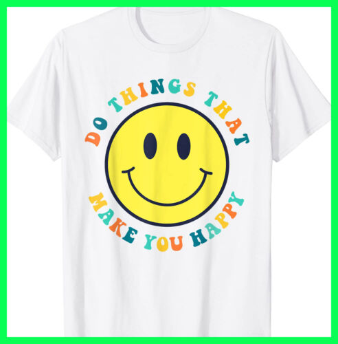 Funny Vintage Smiley Face Retro Mental Health Awareness Quot T-Shirt S-3XL  | eBay