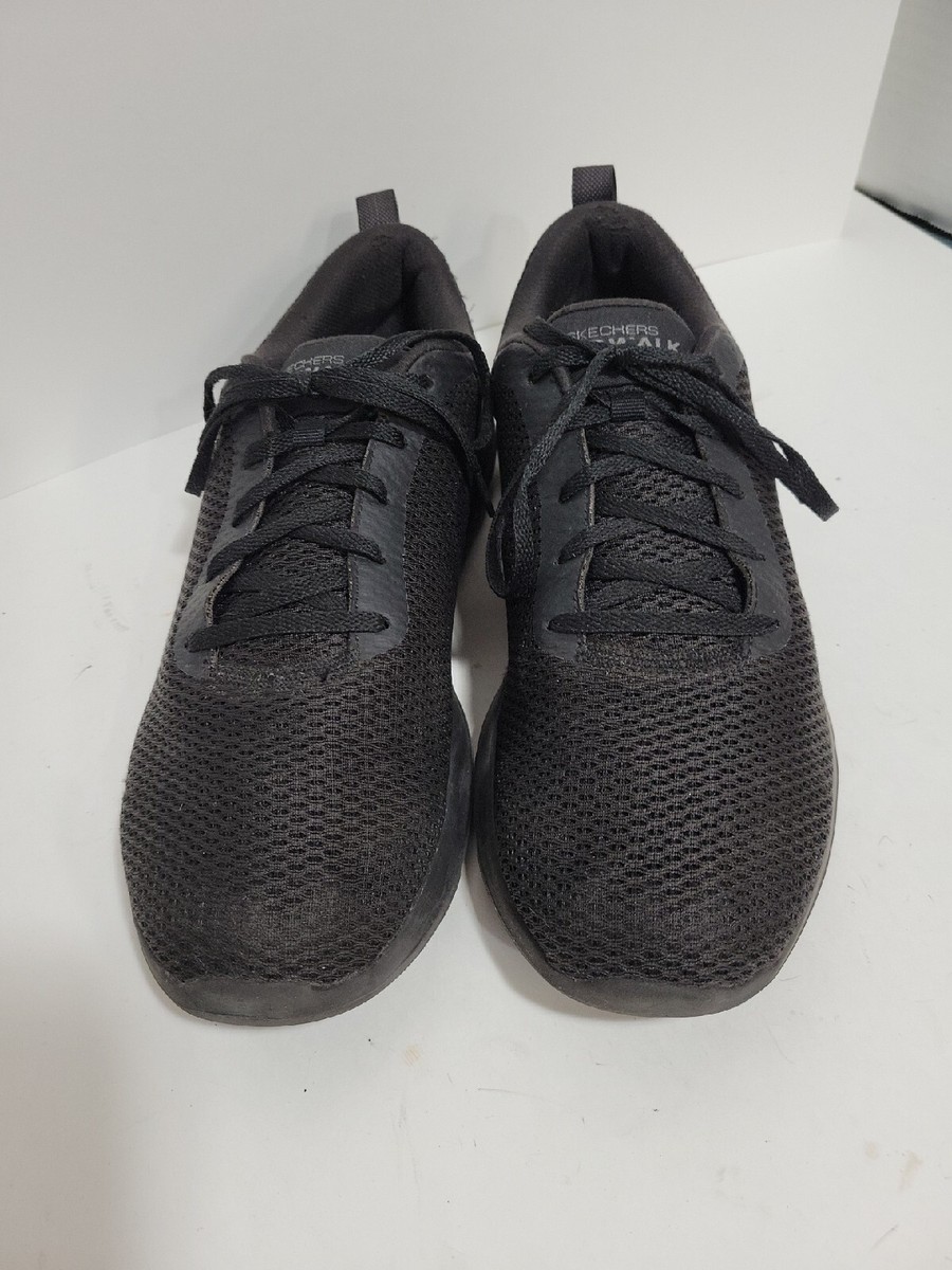 SKECHERS 54601 GO WALK BLACK CASUAL RUNNING WALKING MENS 9 SHOES