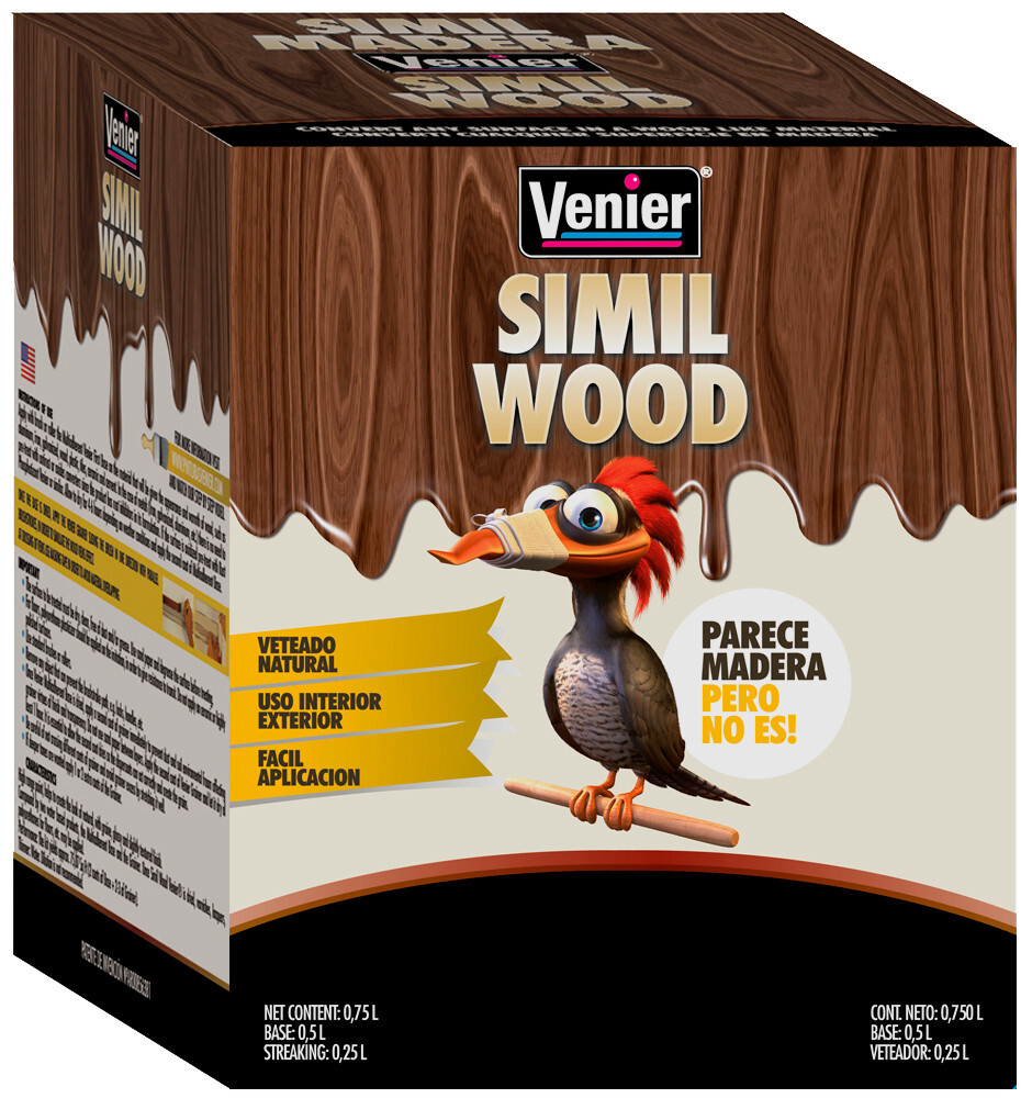 Venier Wood Look Paint Mahogany Wood Effect Paint and Primer 25.36