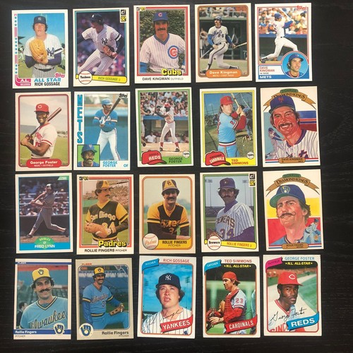 188 1970's 80's HOFers All-Stars Rookie Lot Topps Donruss Fleer UD Etc No Dupes - Picture 4 of 10