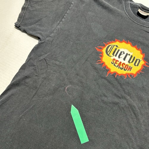 Jose Cuervo Season T-Shirt Men’s XL Black Y2K Shot Poured Around The World Flame - Picture 4 of 8