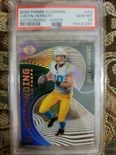 2020 Illusions JUSTIN HERBERT Astounding RC Green #9/10 SSP 