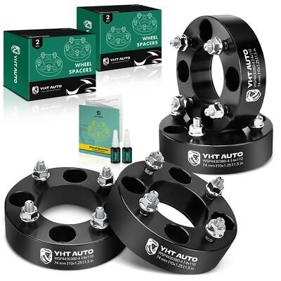 2pc 1.5” 4x110 Wheel Spacers – 74mm Hub Bore, 10x1.25 Studs – For Honda, Yamaha, Suzuki ATVs