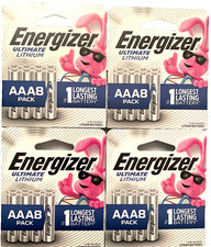 ENERGIZER ULTIMATE LITHIUM AAA8 4 Packs Of 8 Exp-2050 FREE SHIPPING 