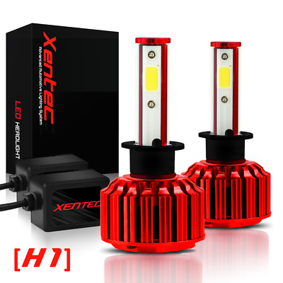 Xentec H1 6000k Bright White Light Cree LED Headlight Kit 2 Bulbs 2 Ballasts 6k