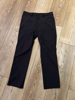 EUC Men's lululemon ABC Golf Pants Dark Chocolate Brown 34” X