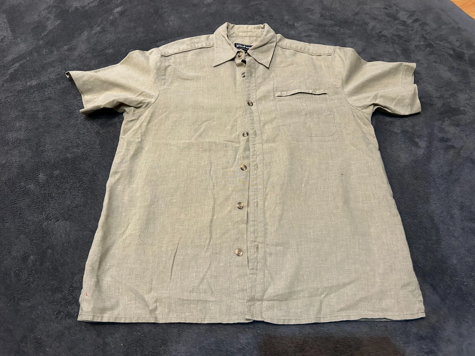 Rohan Shirt Mens Medium Beige Short Sleeve Button Up Hiking (Free P+P)
Opens in a new window or tab