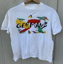 Germany Tourist Graphic T Shirt Single Stitch White XL Made USA Vintage