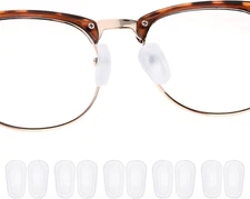 5 Pairs Eyeglasses Nose Pads, Soft Silicone Nosepads Anti-Slip Replacement Glass