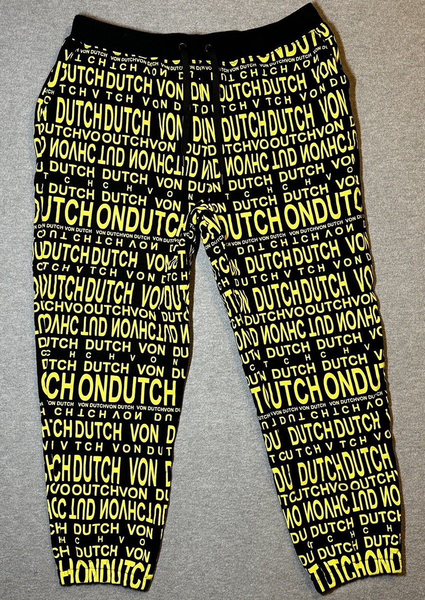 Sweatpants Orange Pantalón Jogger Von Dutch Con Logo Para Hombre