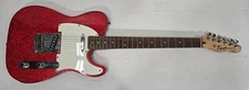Squier Telecaster FSR 6 String Solid Body Electric Guitar - Red Sparkle