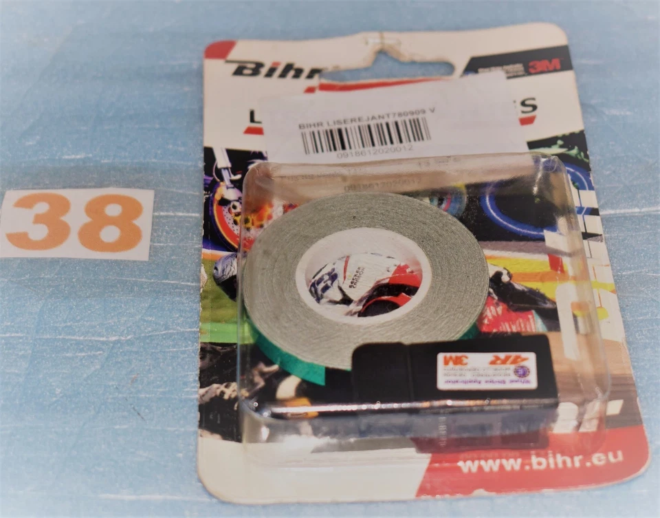 kit liseret de jantes VERT 7mm avec applicateur BIHR neuf