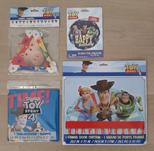 TOY STORY 4 Kit de Decoración de Suministros para Fiesta de Cumpleaños Flecos Puerta Cortina Globo Banner