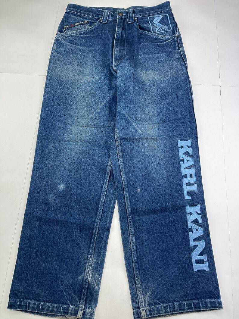 KARL KANI jeans, blue, vintage Kani baggy loose 90s hip hop KARL KANI jeans, blue, vintage Kani baggy loose 90s hip hop