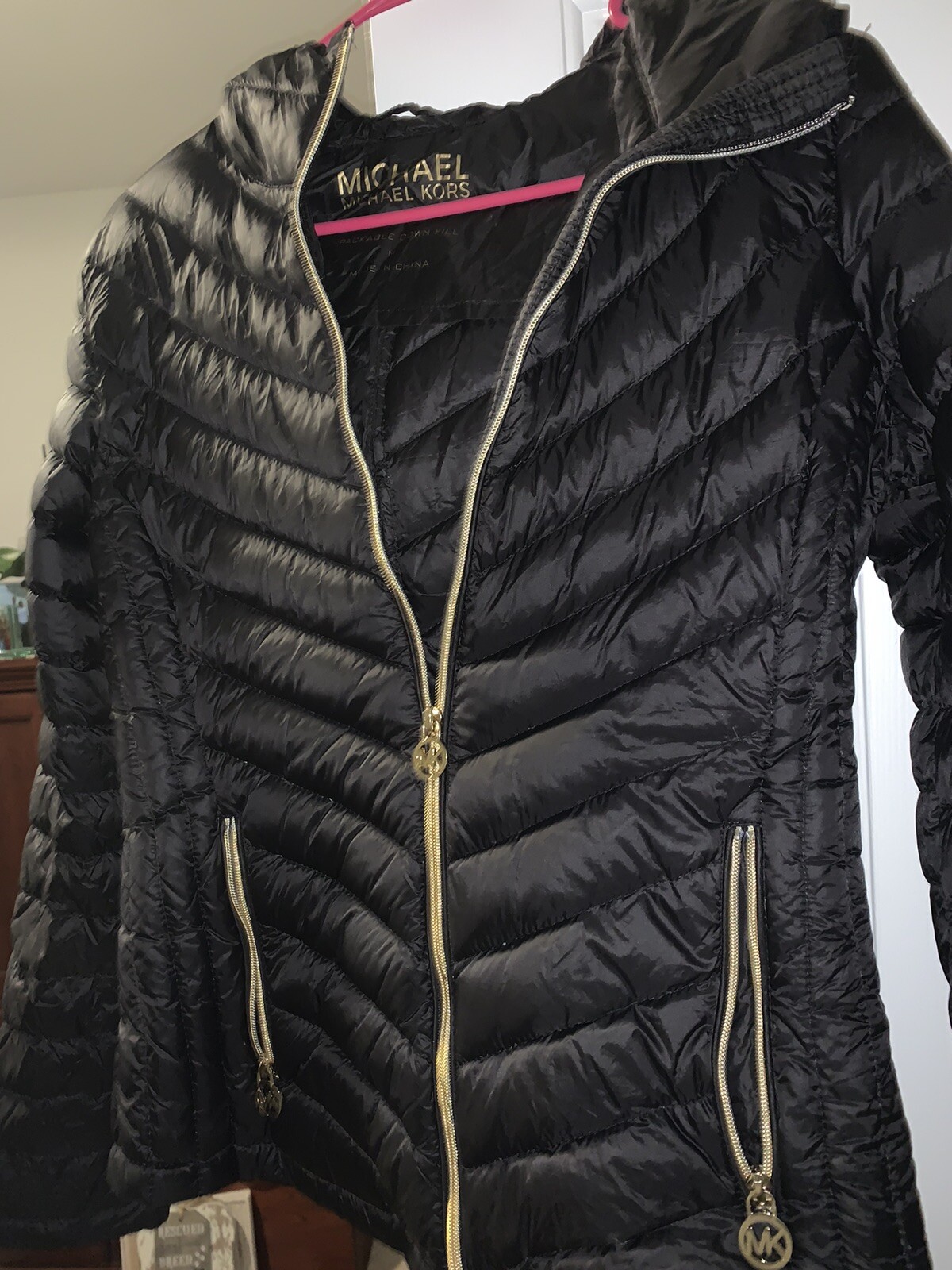 michael kors olive green coat
