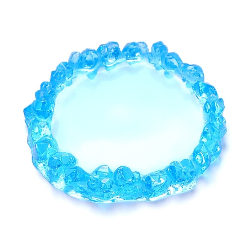 Resin Casting Silicone Mold for Crystal Cluster Coasters