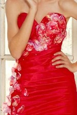 NWT Blush Prom by Alexia RED Short Dress Bodycon Mini 300 Formal Gown Size 8