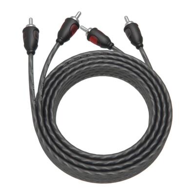 2-Male to 2-Male Twisted Pair RCA Audio Stereo Signal Cable 100% Copper - 20ft