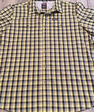 Wrangler Men s Regular Fit Short Sleeve Plaid Button Shirt XL